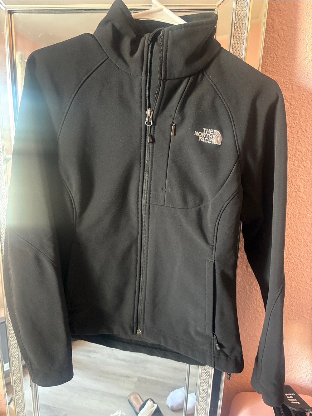 The North Face Black Softshell Full-Zip Jacket